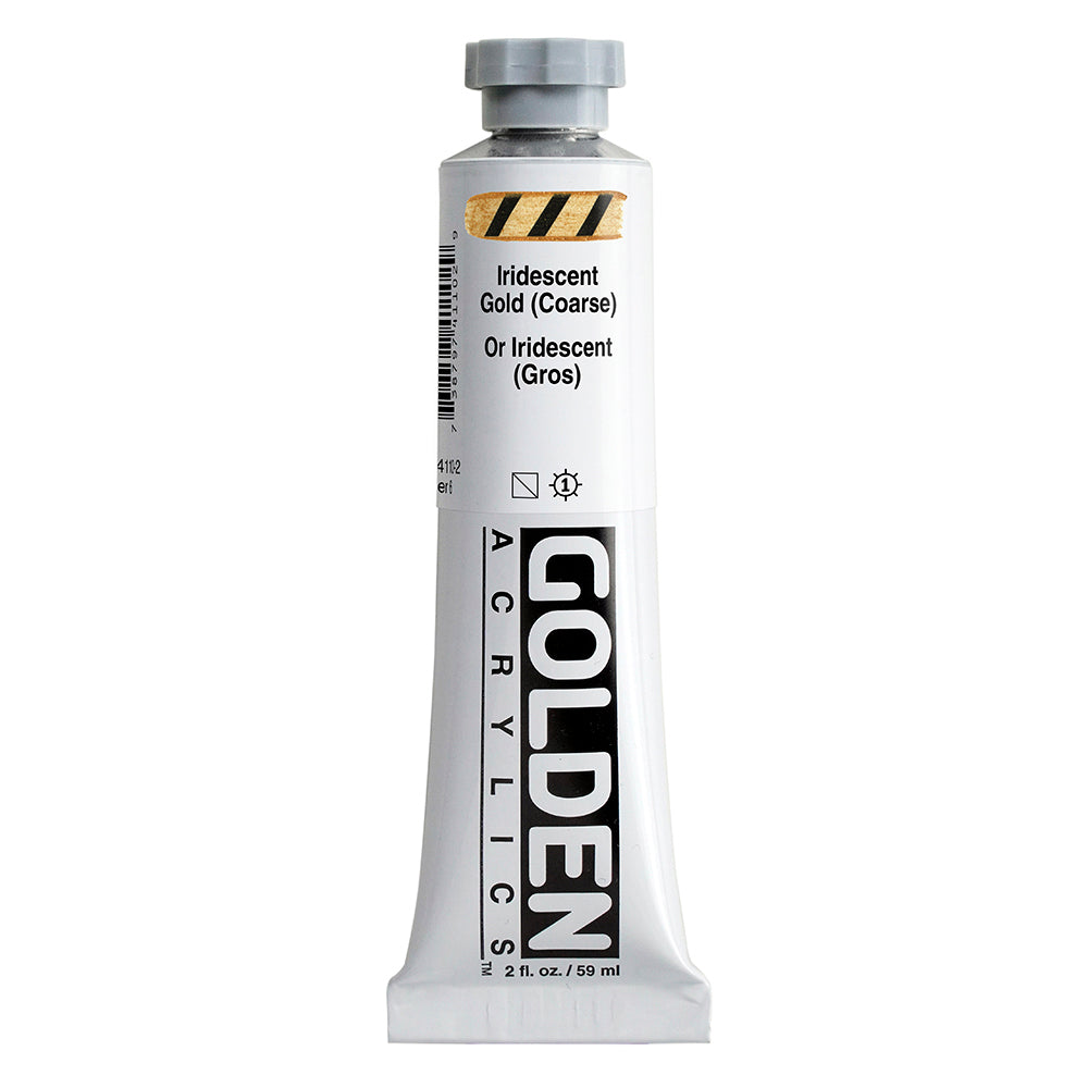 Golden Heavy Body Acrylic Paint Iridescent Gold (Coarse)