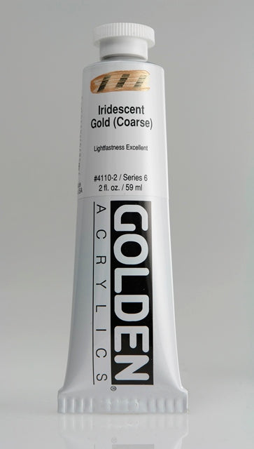 Golden Heavy Body Acrylic Paint Iridescent Gold (Coarse) 59ml