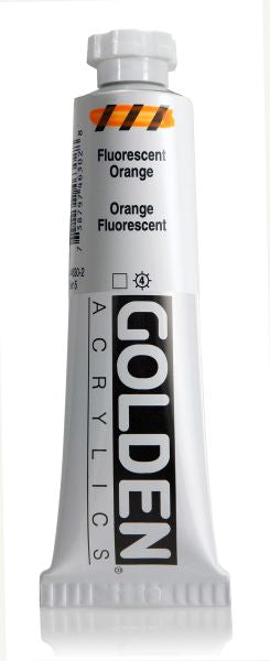 Golden Heavy Body Acrylic Paint Fluorescent Orange 59ml