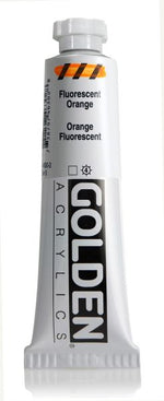 Golden Heavy Body Acrylic Paint Fluorescent Orange 59ml