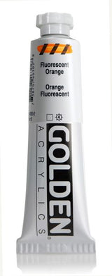 Golden Heavy Body Acrylic Paint Fluorescent Orange 59ml