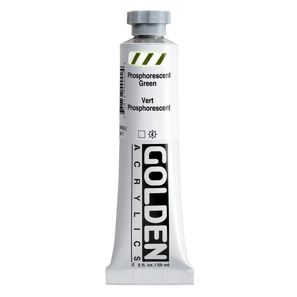 Golden Heavy Body Acrylic Paint Phosphorescent Green