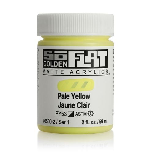 Golden SoFlat Acrylic Paint Pale Yellow 59ml