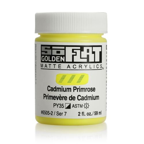 Golden SoFlat Acrylic Paint Cadmium Primrose 59ml