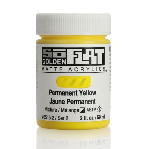 Golden SoFlat Acrylic Paint Permanent Yellow