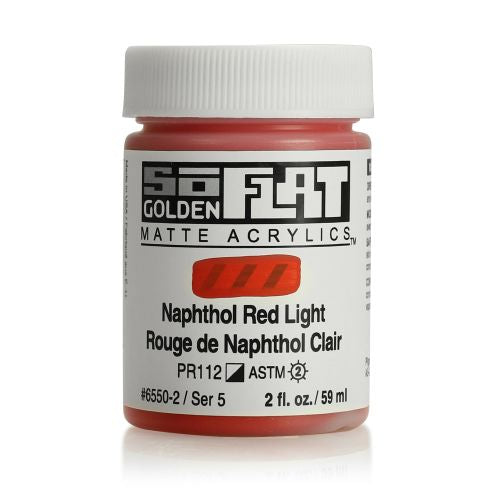 Golden SoFlat Acrylic Paint Naphthol Red Light