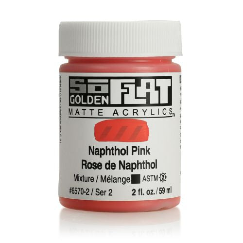 Golden SoFlat Acrylic Paint Naphthol Pink