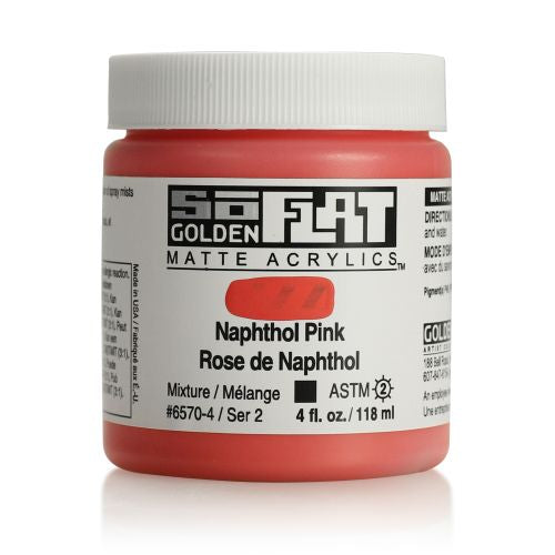 Golden SoFlat Acrylic Paint Naphthol Pink