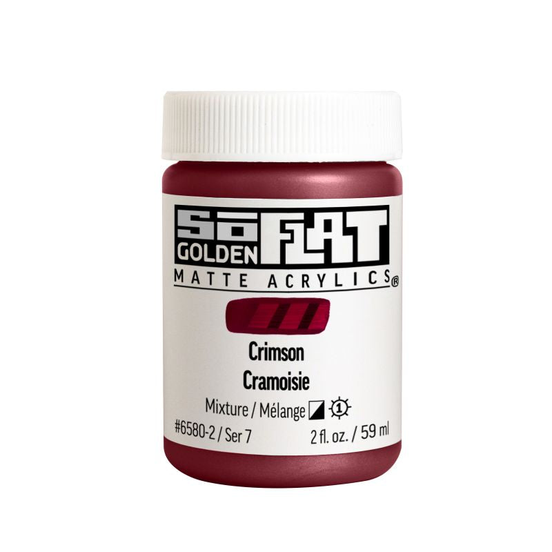 Golden SoFlat Acrylic Paint Crimson 59ml