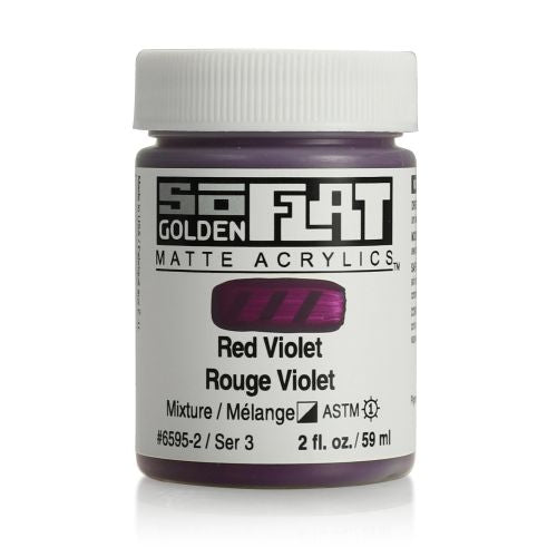 Golden SoFlat Acrylic Paint Red Violet 59ml