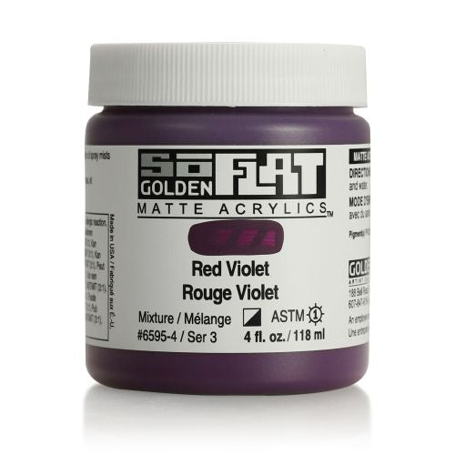 Golden SoFlat Acrylic Paint Red Violet 118ml