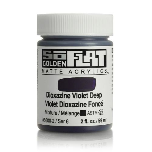 Golden SoFlat Acrylic Paint Dioxazine Violet Deep 59ml