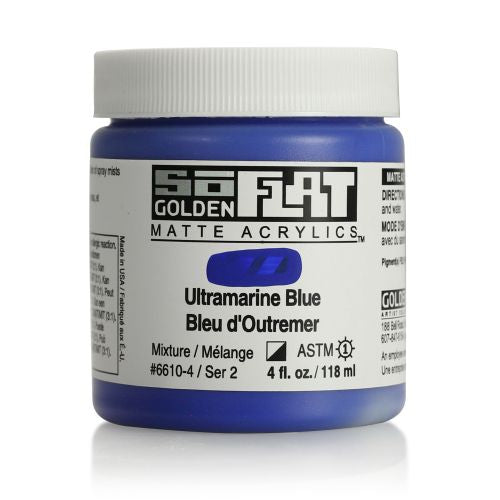 Golden SoFlat Acrylic Paint Ultramarine Blue
