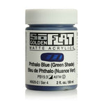 Golden SoFlat Acrylic Paint Phthalo Blue (Green Shade) 59ml