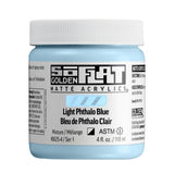Golden SoFlat Acrylic Paint Light Phthalo Blue 118ml