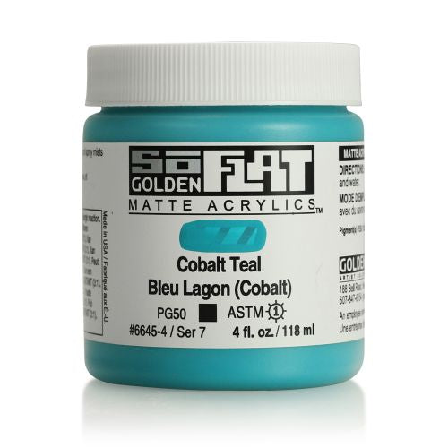 Golden SoFlat Acrylic Paint Cobalt Teal