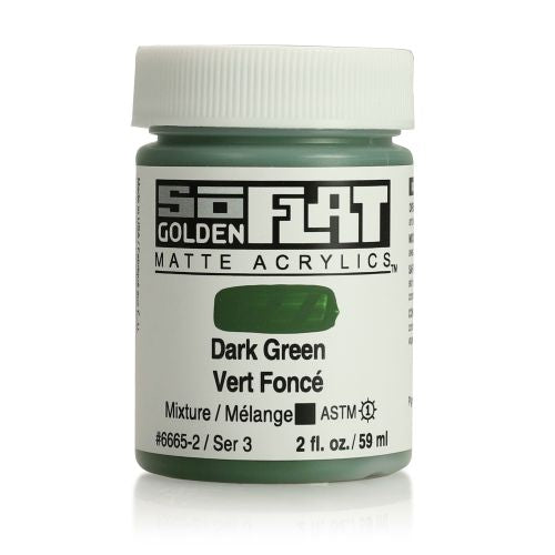 Golden SoFlat Acrylic Paint Dark Green 59ml