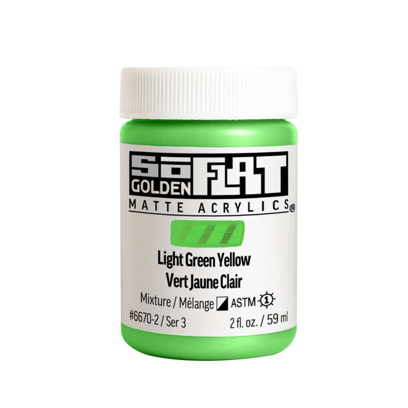 Golden SoFlat Acrylic Paint Light Green Yellow 59ml