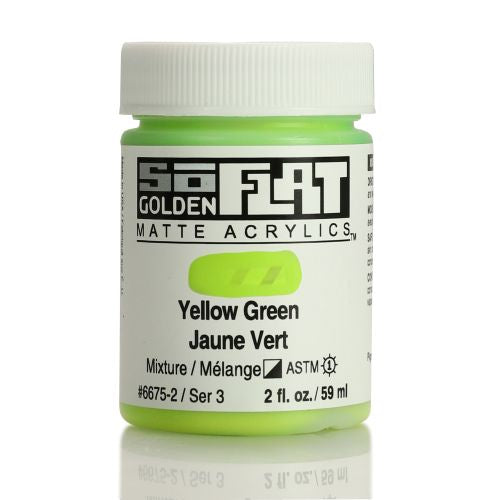 Golden SoFlat Acrylic Paint Yellow Green 59ml