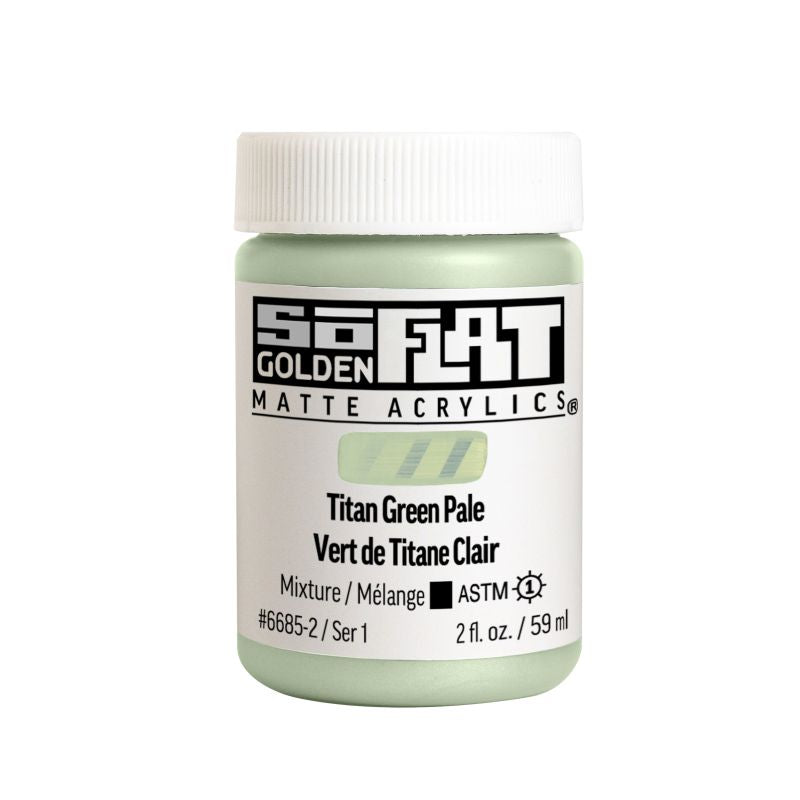 Golden SoFlat Acrylic Paint Titan Green Pale 59ml