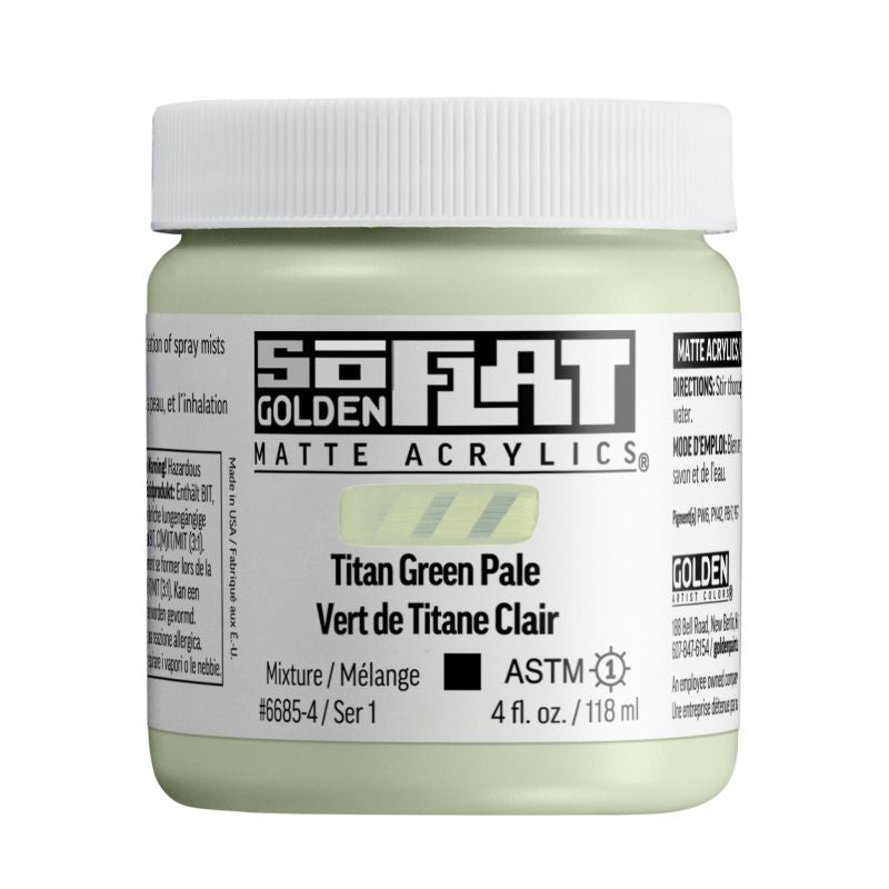Golden SoFlat Acrylic Paint Titan Green Pale 118ml