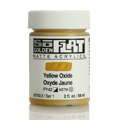 Golden SoFlat Acrylic Paint Yellow Oxide 59ml