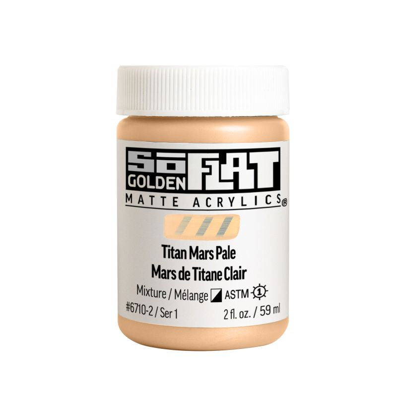 Golden SoFlat Acrylic Paint Titan Mars Pale 59ml