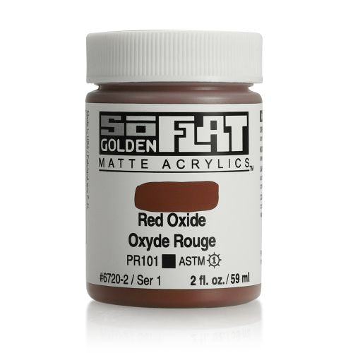 Golden SoFlat Acrylic Paint Red Oxide 59ml