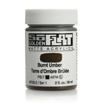 Golden SoFlat Acrylic Paint Burnt Umber 59ml