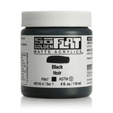 Golden SoFlat Acrylic Paint Black 118ml