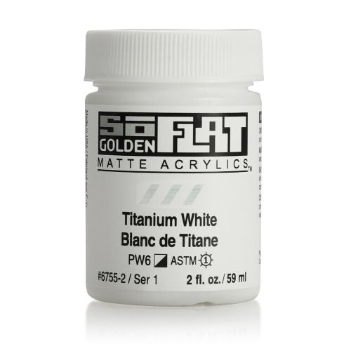Golden SoFlat Acrylic Paint Titanium White 59ml