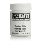 Golden SoFlat Acrylic Paint Titanium White 59ml