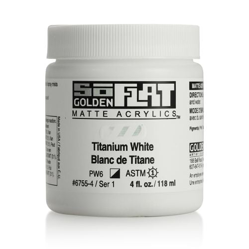 Golden SoFlat Acrylic Paint Titanium White