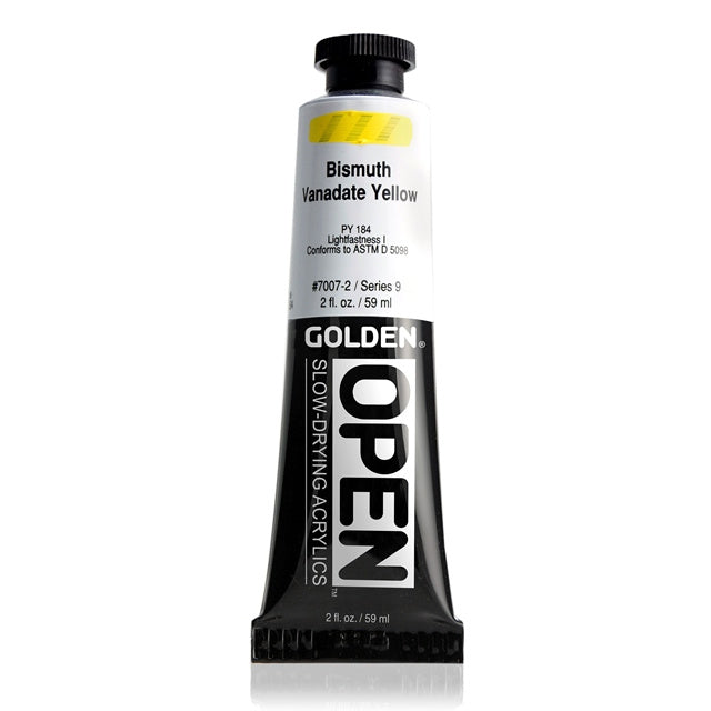 Golden OPEN Acrylic Paint Bismuth Vanadate Yellow