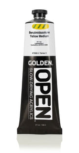 Golden OPEN Acrylic Paint Benzimidazolone Yellow Medium 148ml