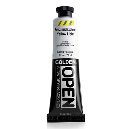Golden OPEN Acrylic Paint Benzimidazolone Yellow Light