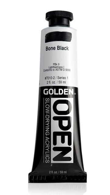 Golden OPEN Acrylic Paint Bone Black 59ml