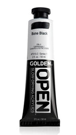 Golden OPEN Acrylic Paint Bone Black 59ml