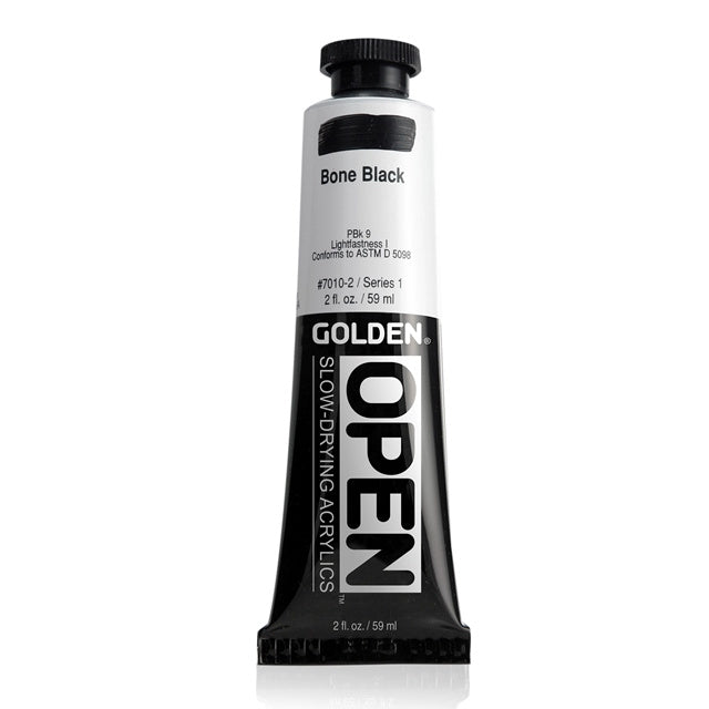 Golden OPEN Acrylic Paint Bone Black