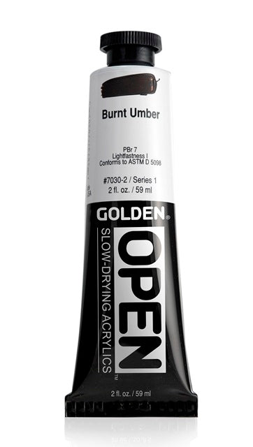 Golden OPEN Acrylic Paint Burnt Umber 59ml
