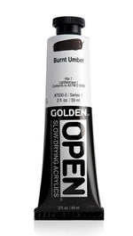 Golden OPEN Acrylic Paint Burnt Umber 59ml
