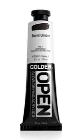 Golden OPEN Acrylic Paint Burnt Umber 59ml