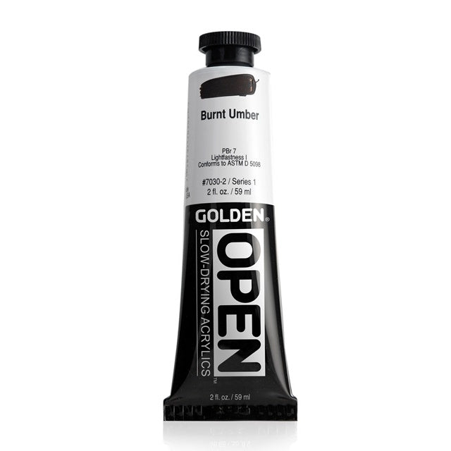Golden OPEN Acrylic Paint Burnt Umber