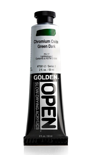 Golden OPEN Acrylic Paint Chromium Oxide Green Dark 59ml
