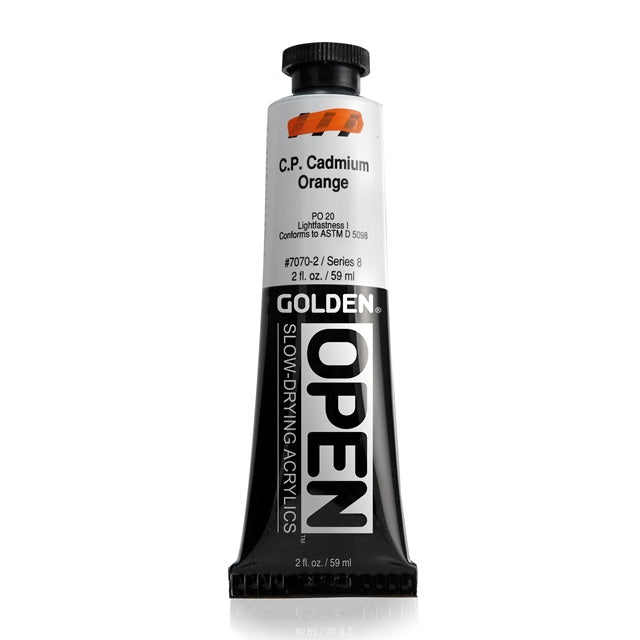 Golden OPEN Acrylic Paint Cadmium Orange