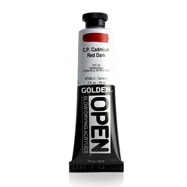 Golden OPEN Acrylic Paint Cadmium Red Dark