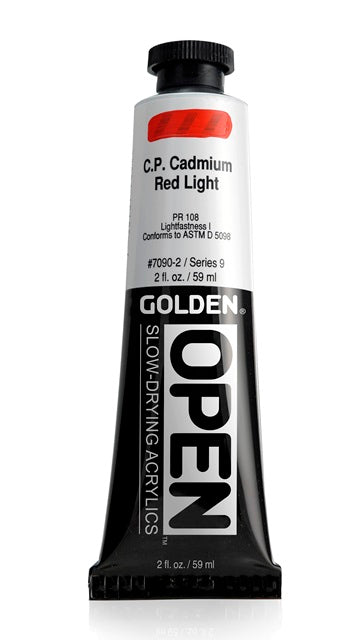 Golden OPEN Acrylic Paint Cadmium Red Light 59ml