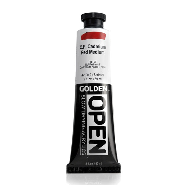 Golden OPEN Acrylic Paint Cadmium Red Medium