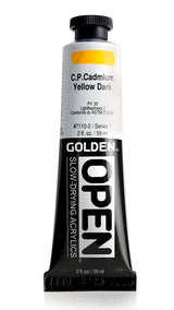 Golden OPEN Acrylic Paint Cadmium Yellow Dark 59ml