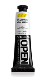 Golden OPEN Acrylic Paint Cadmium Yellow Medium 59ml